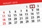 Calendar planner for the month, deadline day of the week 2019 august, 2, Friday