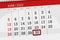 Calendar planner for the month june 2022, deadline day, 30, thursday