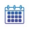 Calendar reminder office line gradient design