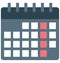 Calendar, Schedule Vector Icon