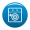 Calendar target icon blue