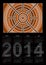 A calender based on aboriginal style of dot painting depicting y