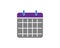 Calender December Month Icon, Flat Calender symbol