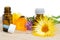 Calendula and clover herbal oils