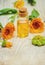 The calendula extract. Medicinal plants.