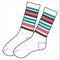 CALF LENGTH WOOLEN STRIPER SOCKS