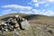 By Calfhow Pike summit cairn viewing path leading to Great Dodd