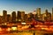 Calgary city skyline in Alberta ,Canada