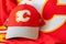 Calgary Flames NHL team baseball cap and jersey