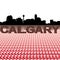 Calgary skyline dollar symbols