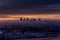 Calgary skyline in winter, Nose Hill Park
