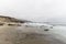 California Beach with Motion Blur Water in Malibu