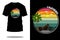 California beach retro t shirt design