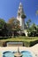 The California Bell Tower, completed in 1914, at Balboa Park, San Diego, CA, USA