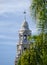 California bell tower and dome at the entrance of Balboa park