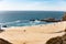 California coastline along US one. Rocky shores and blue waters