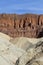 California: Death Valley - Badlands and Sandstone Cliffs