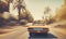 California dream: Drive vibes with a classic 70s car