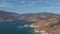 California Landscape: beautiful footage of Castaic lake near Los Angeles on a beautiful sunny day, 4k aerial footage.