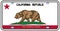 California License Plate Flag