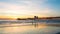 California Oceanside pier at sunset