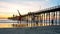 California Oceanside pier at sunset