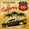 California retro poster