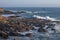 California rocky coastline at San Simeon California USA