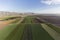 California Row Crops Farm Land Aerial