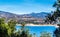 California`s Lake Cachuma with San Rafael Mountains