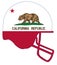 California State Flag Football Helmet