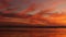 California summertime beach aesthetic, golden sunset. Vivid dramatic clouds over pacific ocean waves. Santa Monica