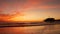 California summertime beach aesthetic, golden sunset. Vivid dramatic clouds over pacific ocean waves. Santa Monica popular resort