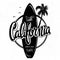 California surfing artwork, t-shirt apparel print graphics
