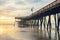 California wooden pier at 1, 370 feet long in the heart of Pismo Beach city in Central California coast