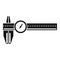 Caliper height icon simple vector. Gauge calliper