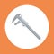 Caliper Icon Working Hand Tool Equipment Concept