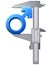 Caliper measures male sign