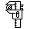 Caliper trammel icon, outline style