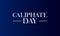 Caliphate Day Text And Blue Gradient Background Design