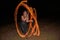 Calisto Tribal butterfly Fire Spinning Poi Dancer