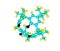 Calixarene molecule isolated on white