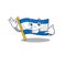 Call cartoon flag honduras in with mascot