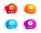 Call center, Certificate and Balloon dart icons. Question mark sign. Vector