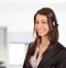 Call center female operator