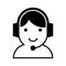 Call center icon sign, Operator customer support symbol, Help center, Technical social support service