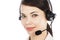 Call center operator woman