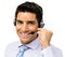 Call Center Representative Talking On Headset