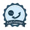 Call center telephone helpline communication badge