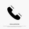 Call, Contact, Phone, Telephone, Ring solid Glyph Icon vector